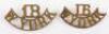 16th & 18th 1st & 2nd Bradford) Battalion West Yorkshire Regiment Shoulder Titles