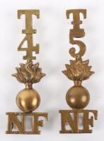 4th & 5th Territorial Battalion Northumberland Fusiliers Shoulder Titles