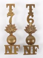 6th & 7th Territorial Battalion Northumberland Fusiliers Shoulder Titles