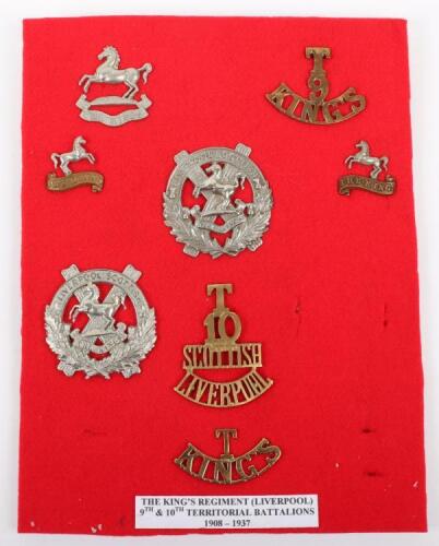 9th & 10th Territorial Battalion Kings Liverpool Regiment Badges