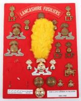 Board of Badges for the Lancashire Fusiliers