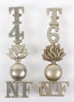 4th & 6th Territorial Battalion Northumberland Fusiliers Shoulder Titles