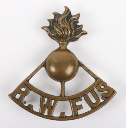 Scarce Type Royal Welsh Fusiliers Shoulder Title