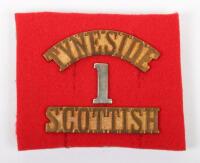 WW1 20th Service Battalion 1st Tyneside Scottish Regimental Shoulder Title