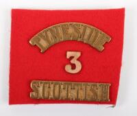 WW1 22nd Service Battalion 3rd Tyneside Scottish Regimental Shoulder Title