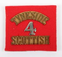 WW1 23rd Service Battalion 4th Tyneside Scottish Regimental Shoulder Title