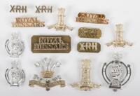 Selection of Anodised Cavalry Regiment Badges and Insignia