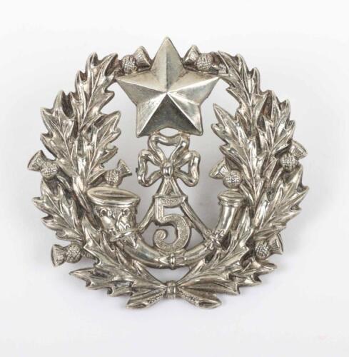 Rare 5th Territorial Battalion Cameronian’s (Scottish Rifles) Headdress Badge