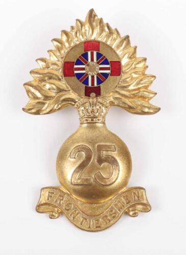 Rare 25th (Frontiersman) Battalion Royal Fusiliers Cap Badge