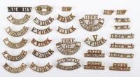 Selection of Regimental Shoulder Titles of Yorkshire Regiments Interest