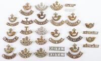 Selection of Regimental Shoulder Titles of Light Infantry Regiments