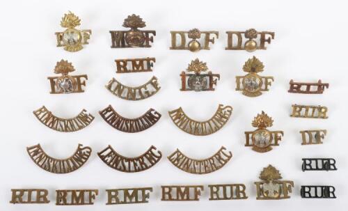 Selection of Regimental Shoulder Titles of Irish Regiments