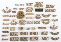 Good Selection of British Regimental Brass Shoulder Titles