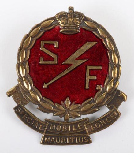 Rare Special Mobile Force Mauritius Cap Badge