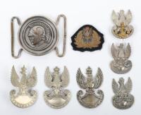 Grouping of WW2 Polish Headdress Badges