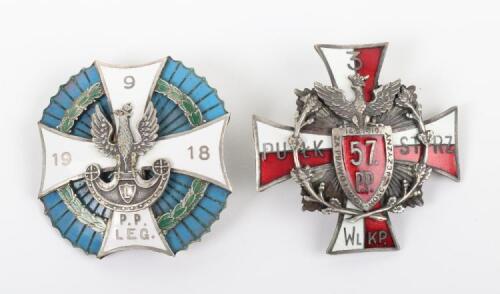 Polish Breast Badge of 9th Infantry Regiment