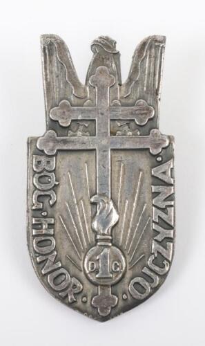 Polish 1st Grenadier Division Breast Badge