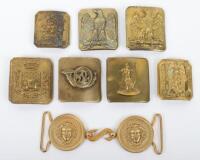 Collection of 19th and 20th Century French Military Shoulder Belt Plates