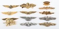 Grouping of American Naval Aircrew and Submarine Badges etc