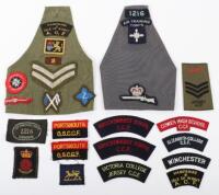 Selection of Cloth Insignia of Hampshire Cadet Interest