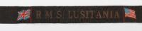 Rare Naval Cap Tally for a Crewman of the R.M.S Lusitania