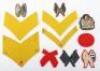 Grouping of Cloth Rank Insignia - 2