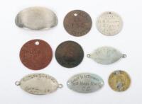 Selection of Mostly WW1 Identity Discs of East Yorks & West Yorks Regiment Interest