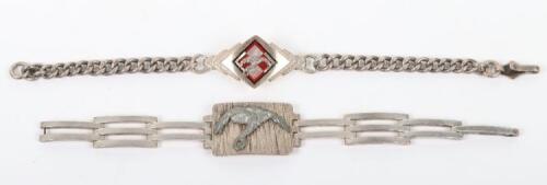 2x WW2 Polish Air Force Identity Bracelets