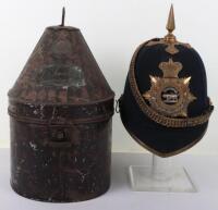 Victorian Leicestershire Regiment Officers Home Service Helmet