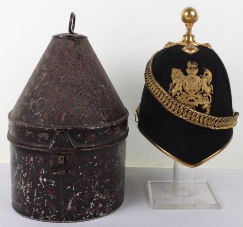 Rare Victorian Isle of Wight Artillery Militia Officers Home Service Helmet 1878-1891