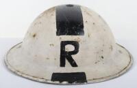 WW2 British Senior Rescue Party Officers Steel Helmet