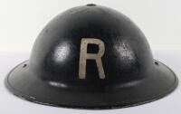 WW2 British Home Front Rescue Party Steel Helmet