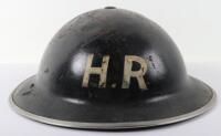 WW2 British Home Front Heavy Rescue Party Steel Helmet