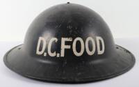 WW2 British Home Front Decontamination Food Steel Helmet