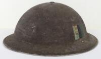 WW2 British Royal Signals Regimentally Marked Steel Combat Helmet