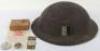 WW2 British Royal Signals Regimentally Marked Steel Combat Helmet - 7