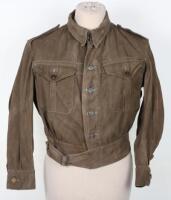 WW2 British War Economy Denim Battle Dress Blouse