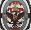 Interesting Painted Cast Iron Gate Emblem of Prussian Eagle - 2