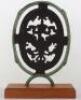 Interesting Painted Cast Iron Gate Emblem of Prussian Eagle - 3