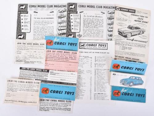 Quantity of Corgi Toys Leaflets