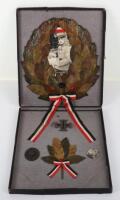 WW1 Imperial German Memorial Box Frame with Awards