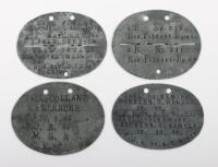 4x WW1 German Identity Discs