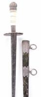 ^ Officer’s charming silver mounted dirk of Lieut. Charles Sankey, 63rd West Suffolk Regiment, late 18th century