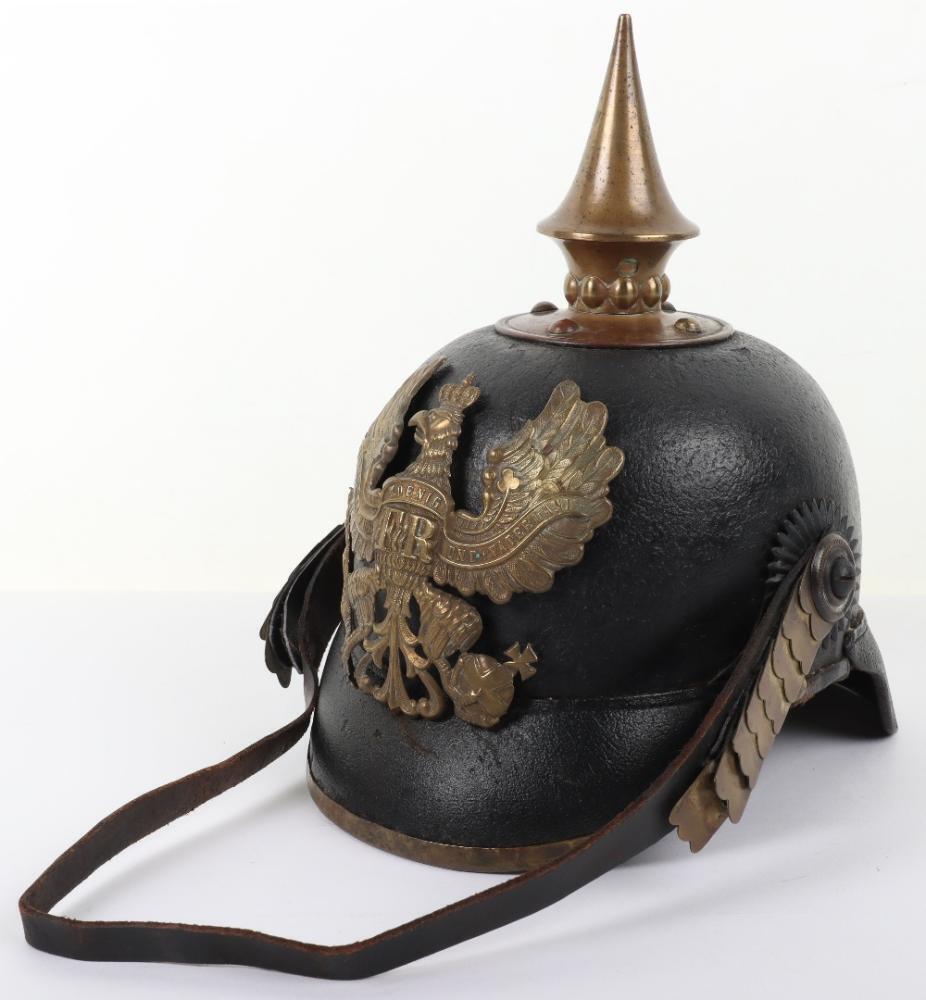 Prussian Model 1867 Regimentally Marked Enlisted Ranks Pickelhaube