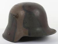 Imperial German Camouflaged M-17 Steel Combat Helmet