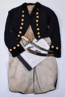 ^ Very rare documented East India Company junior officer’s (midshipman’s) undress coat and naval dirk c.1825 of W.R.Campbell