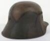 Imperial German Camouflaged M-17 Steel Combat Helmet - 4