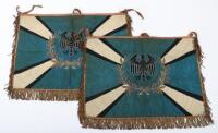 Pair of Pre-Third Reich Period Regimental Trumpet Banners for the 1st (Prussian) Battalion 18th Infantry Regiment