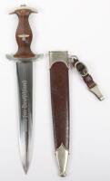 Third Reich SA (Sturmabteilung) Erased Rohm Inscription Dress Dagger by Carl Eickhorn