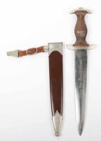 Third Reich SA (Sturmabteilung) Dress Dagger by F W Holler Solingen